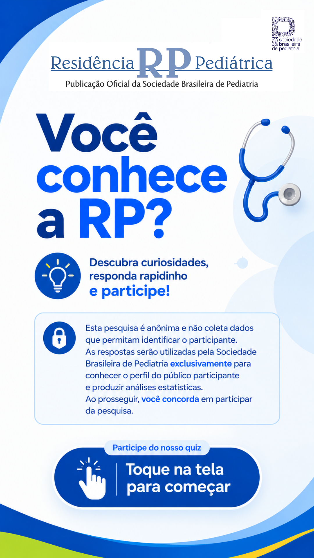 Você conhece a Revista Residência Pediátrica? Descubra curiosidades, responda rapidinho e participe.